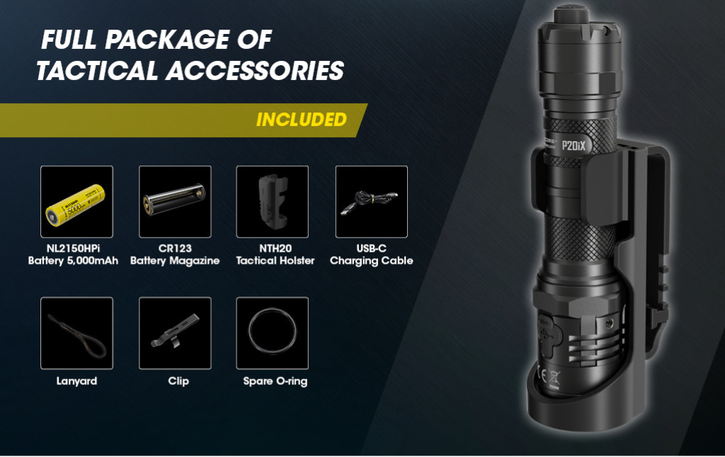 Nitecore P20iX Zaklamp Accessoires